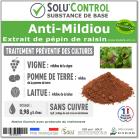 Extrait de pépin de raisin – Traitement Fongique préventif contre le Mildiou (vigne, potager) – SOLU